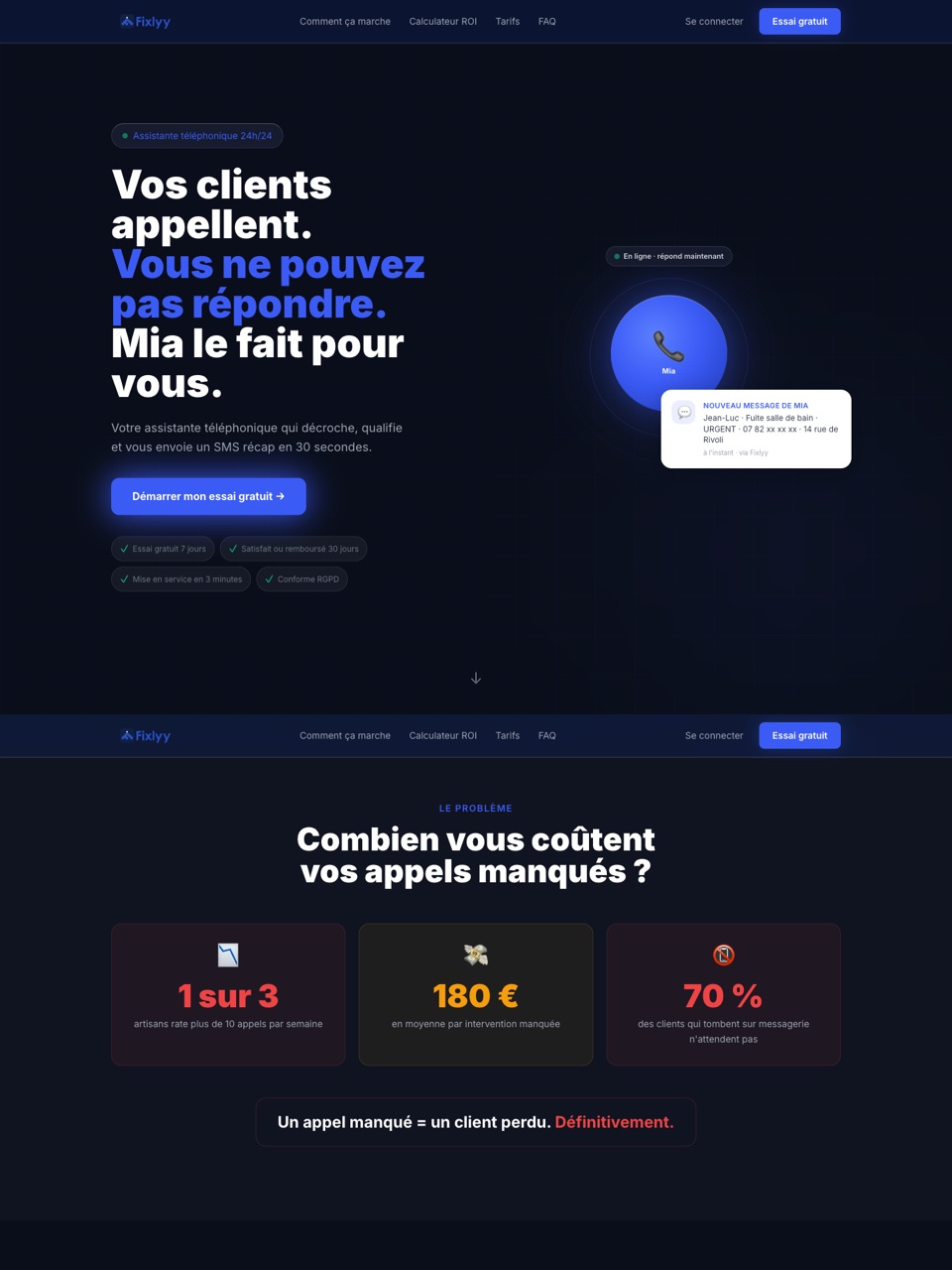 Site Fixlyy livre par Openshore — apres