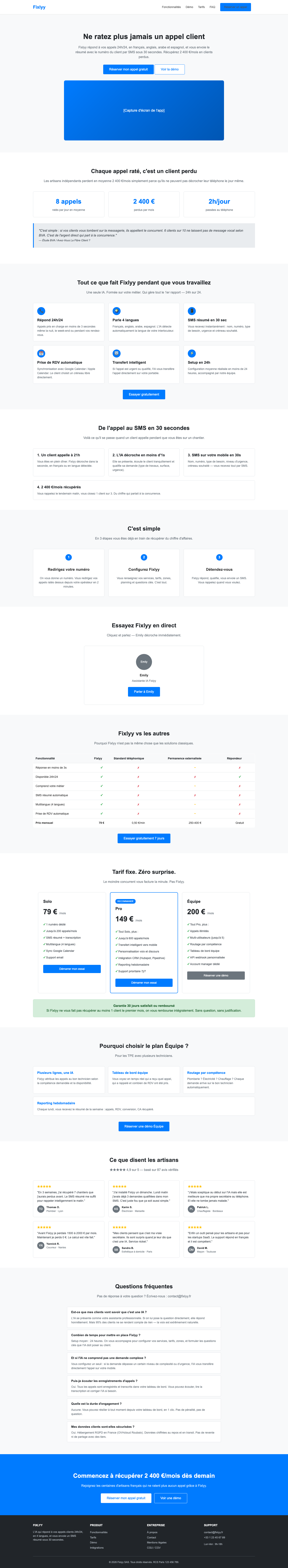 Site type template — desktop